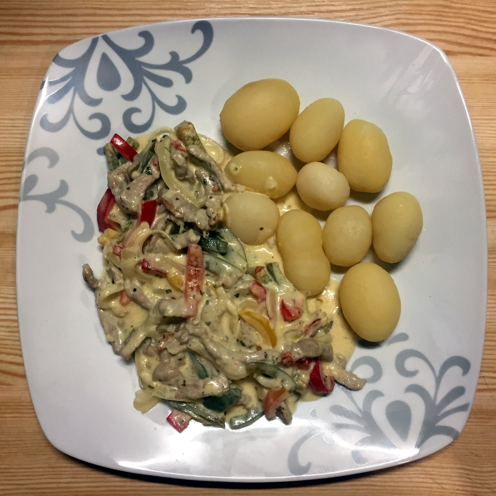 Bettis Geschnetzeltes an Paprikagemüse in Käsesauce – Betti Blu&amp;#39;s Blog
